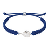 Green pickleball rope bracelet with silver paddle charm, durable and adjustable design