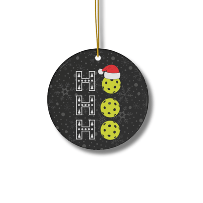 Pickleball Ornament - Ho Ho Ho