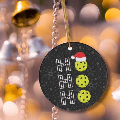 Pickleball Ornament - Ho Ho Ho