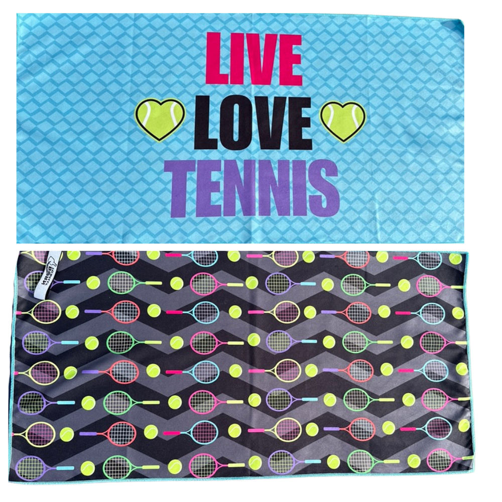 Live Love Tennis Double-Sided Microfiber Towel