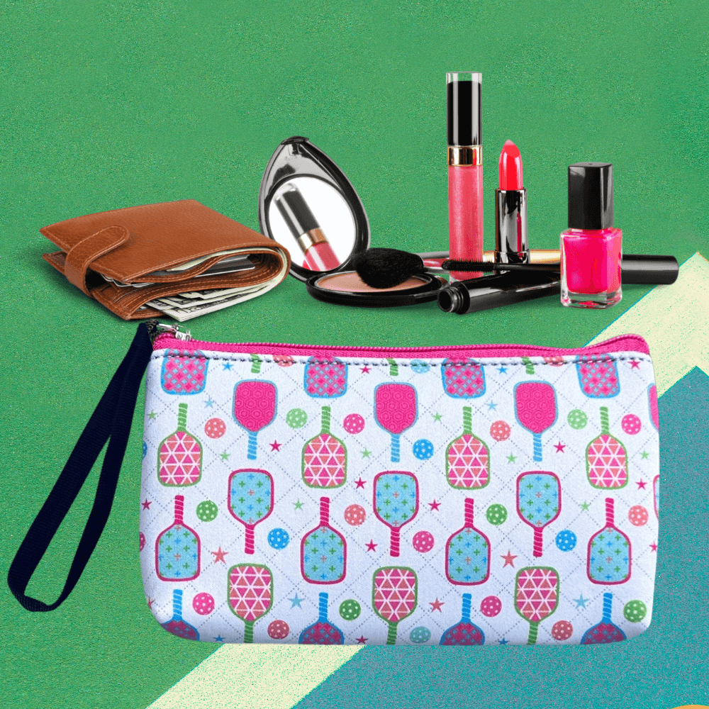 Pickleball Small Wristlet Pouch Purse