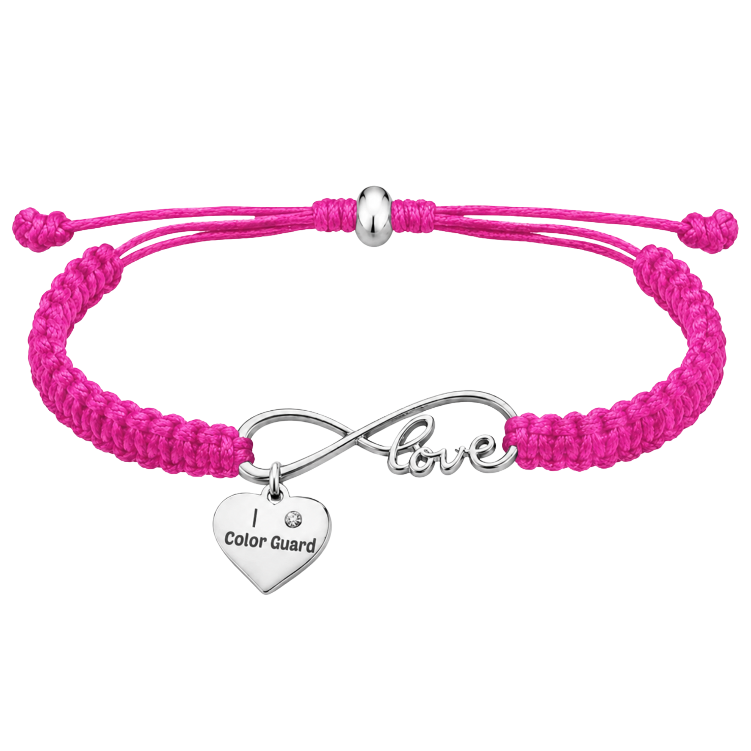Color Guard Love Infinity Rope Bracelet - Pick Color