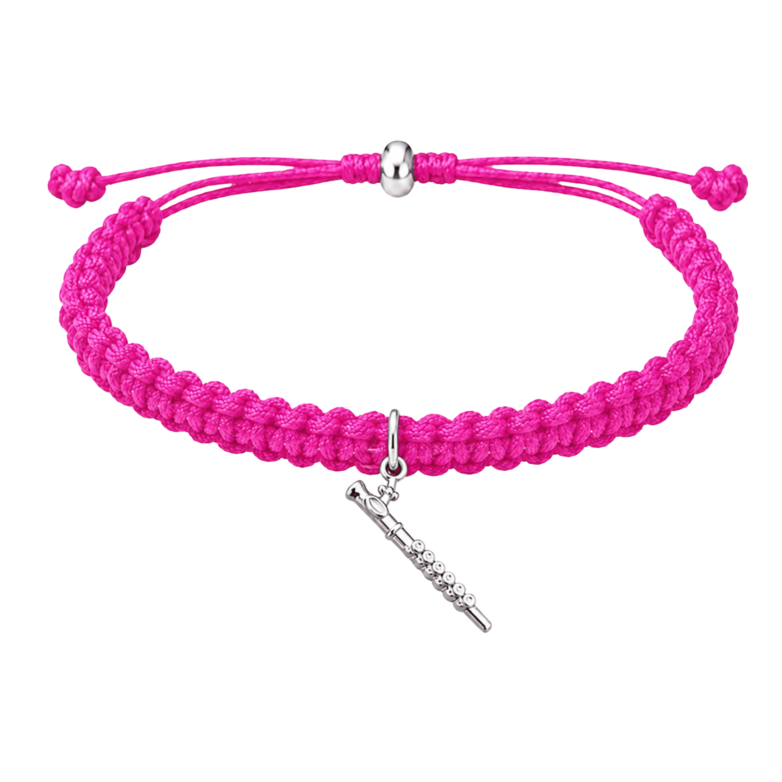 Flute Adjustable Charm Bracelet