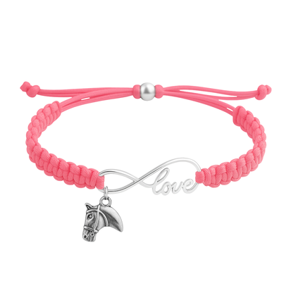 Horse Infinity Rope Bracelet - Pick Charm