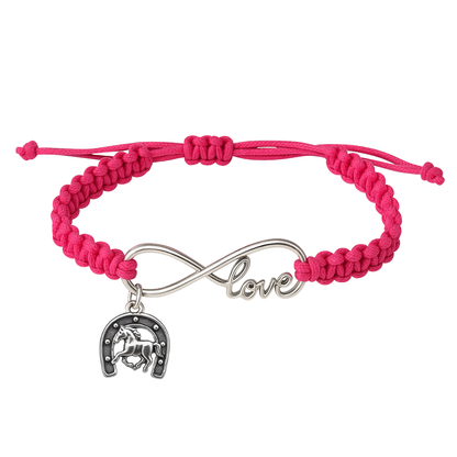 Horse Infinity Rope Bracelet - Pick Charm