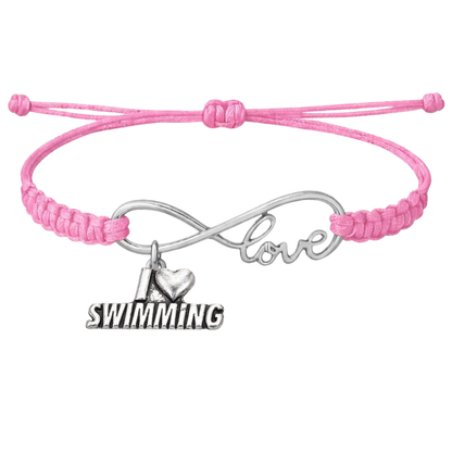 Swimming Adjustable Rope Bracelet - Pick Charm