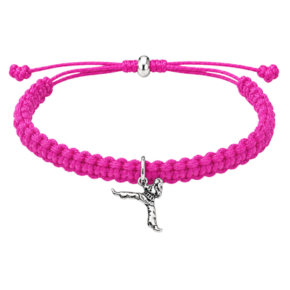 Karate Girl Adjustable Rope Bracelet