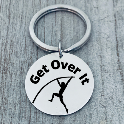 Pole Vault Keychain - Get Over It