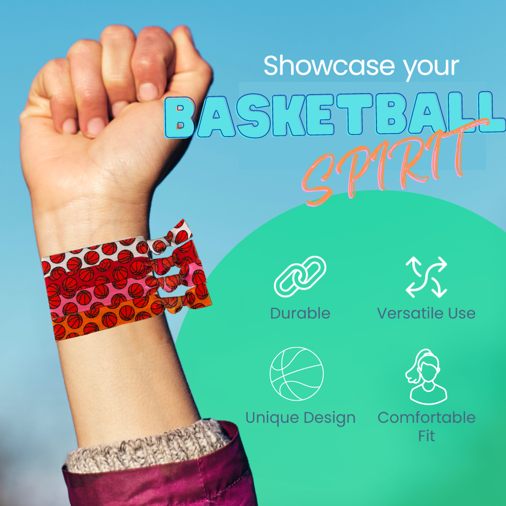 Basketball Hair Ties