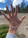 Purple Dance Charm Bracelet on the Wrist
