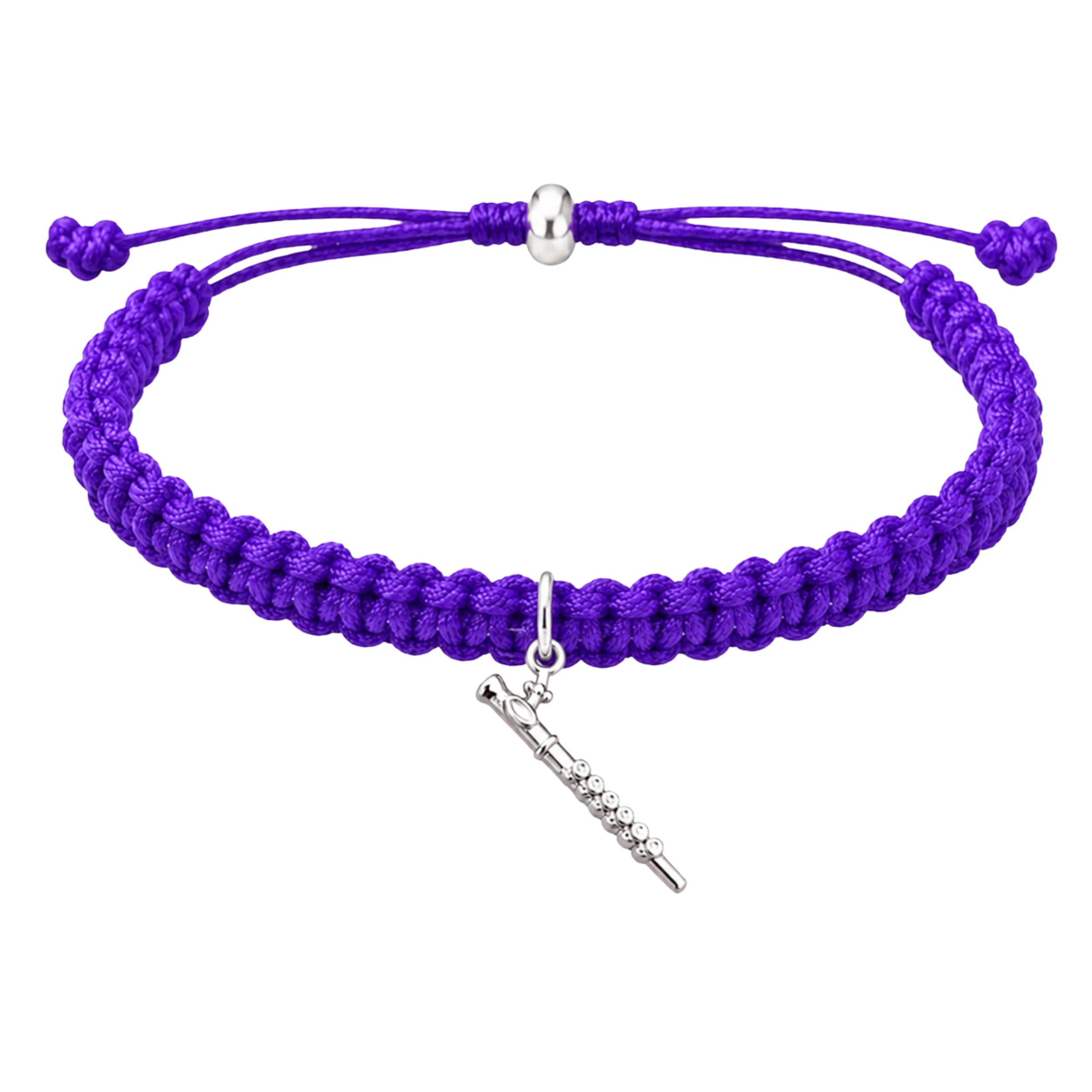 Flute Adjustable Charm Bracelet