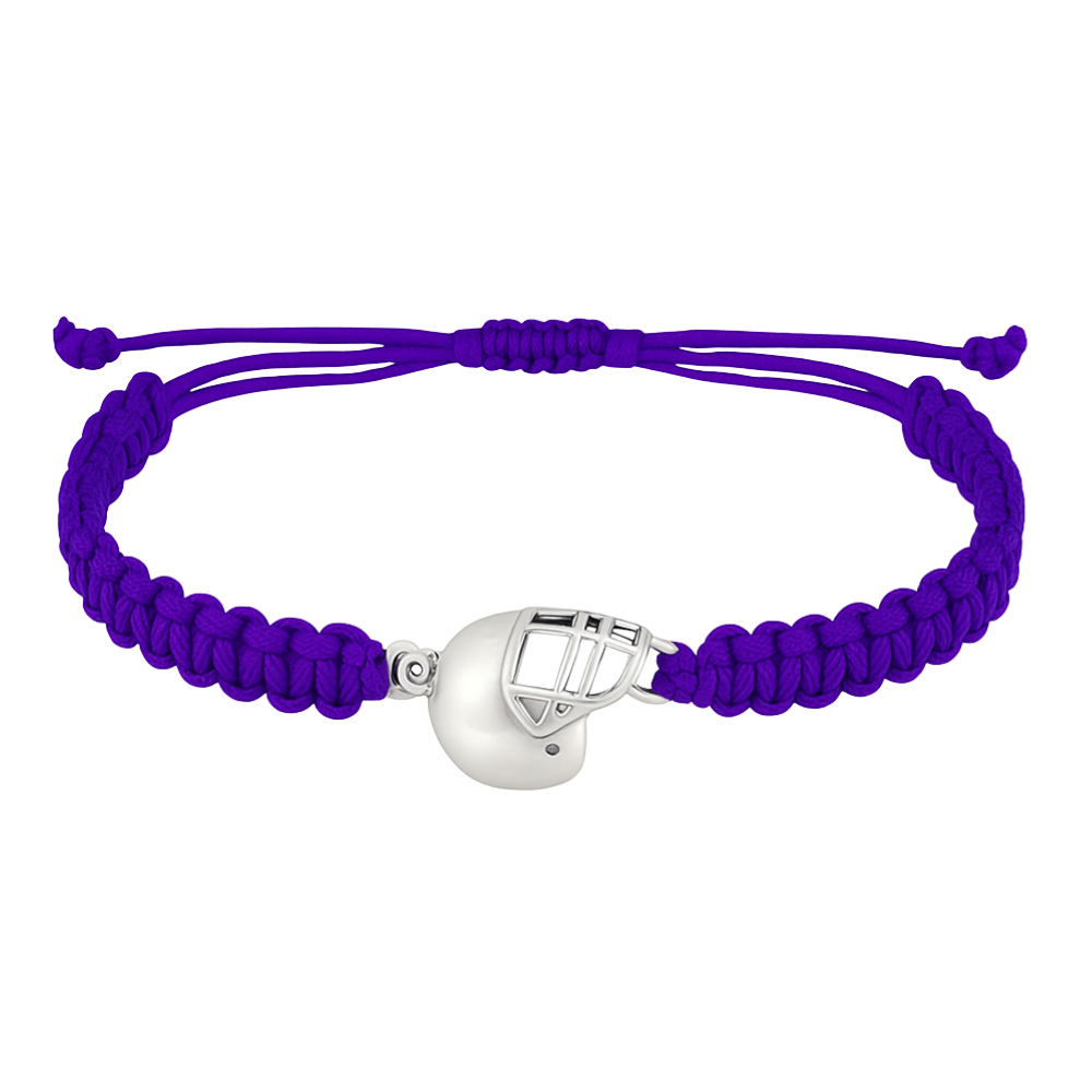 Football Helmet Rope Bracelet - Pick Color