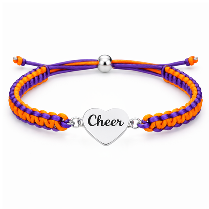 Cheer Multi Colored Rope Bracelet - Pick Colors