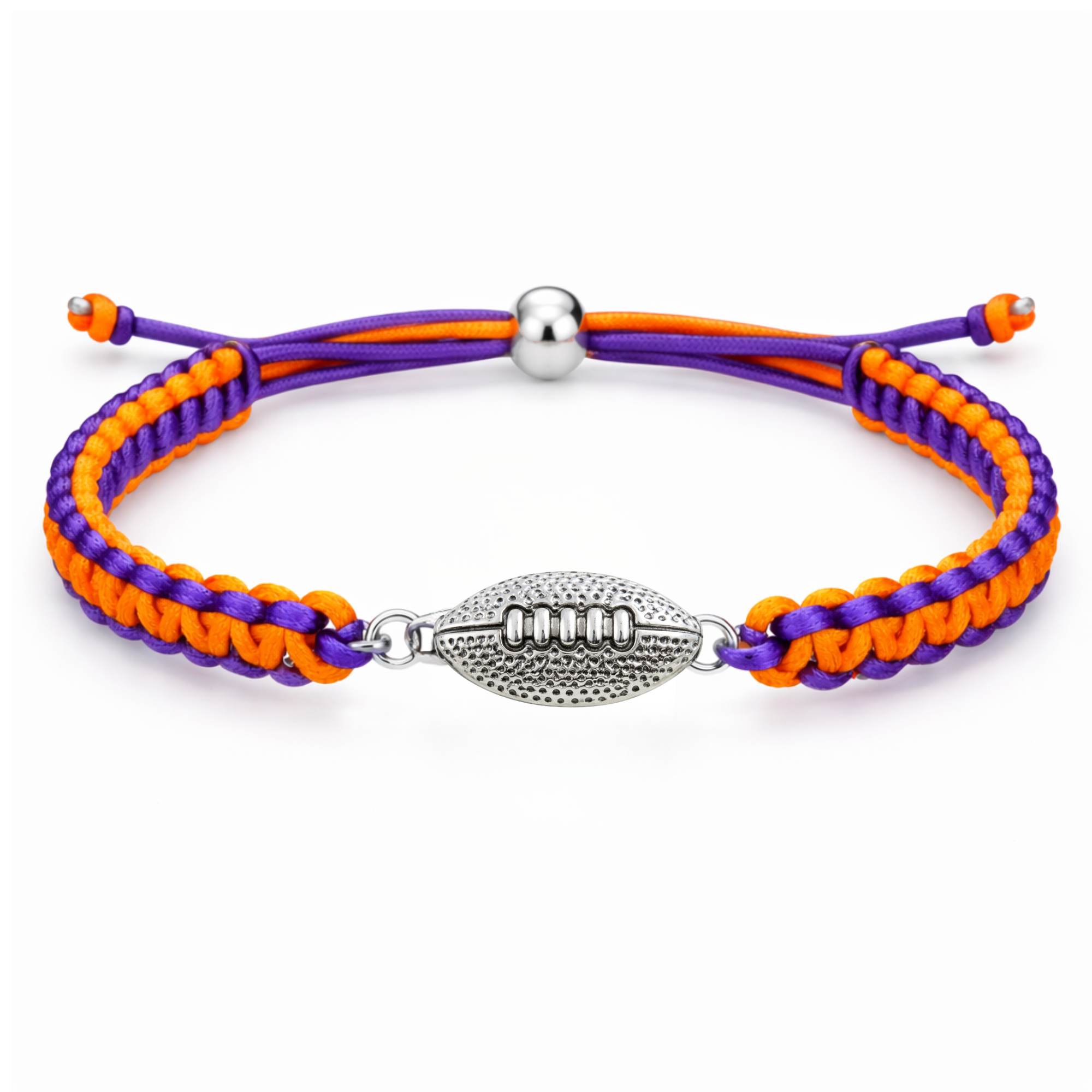 Multi Colored Football Rope Bracelet - Pick Color
