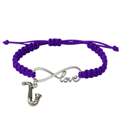 Saxophone Infinity Bracelet