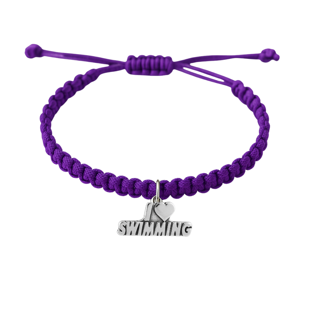 Swimming Adjustable Rope Bracelet - Pick Color & Charm