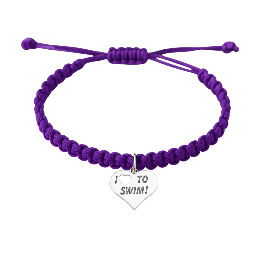 Swimming Adjustable Rope Bracelet - Pick Color & Charm