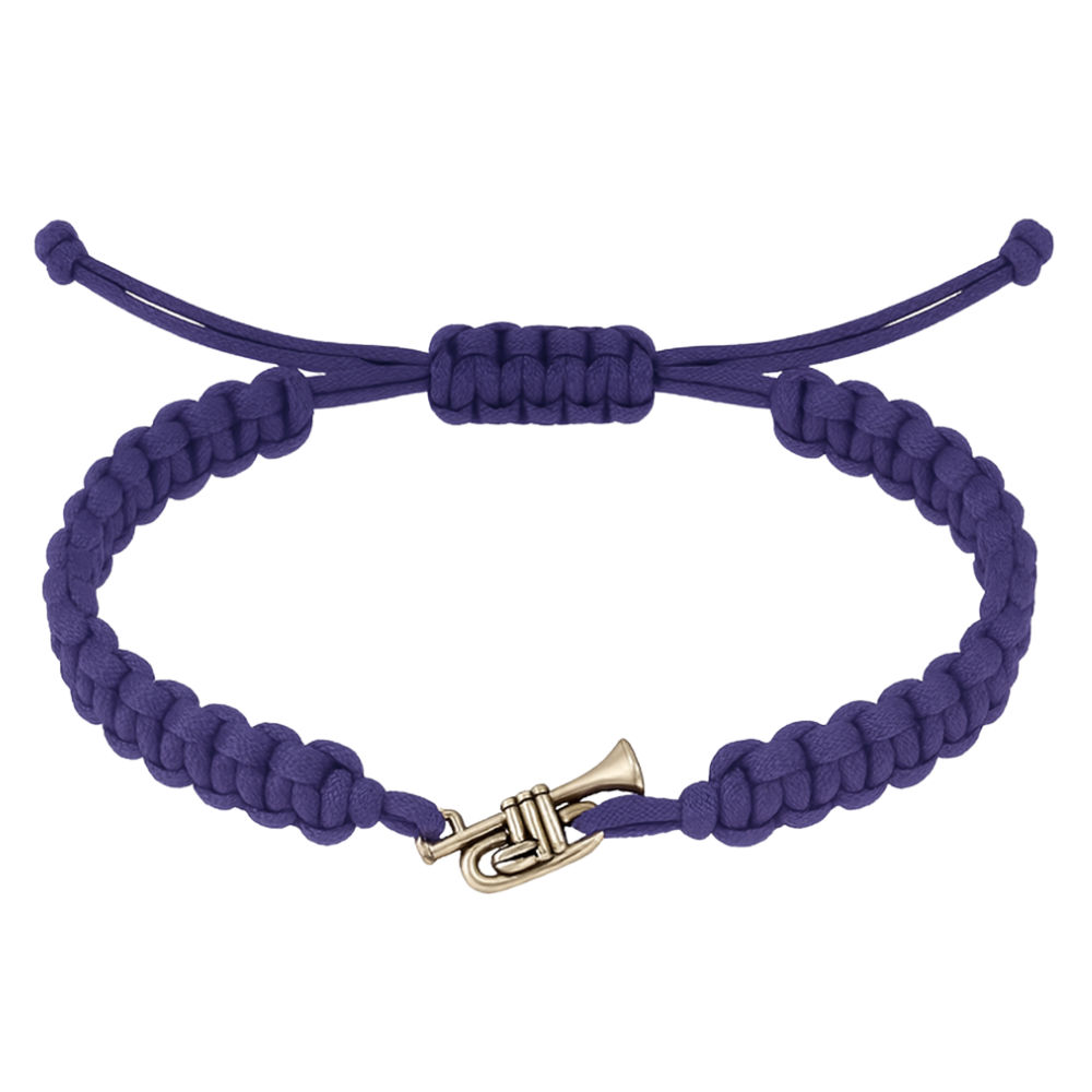 Trumpet Adjustable Rope Bracelet