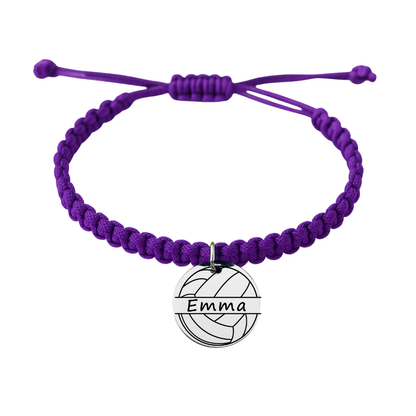 Personalized Volleyball Rope Bracelet