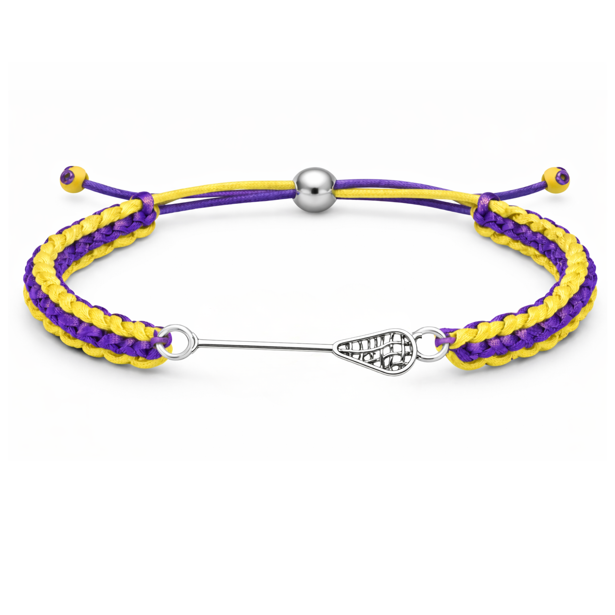 Lacrosse Multi Color Adjustable Rope Bracelet