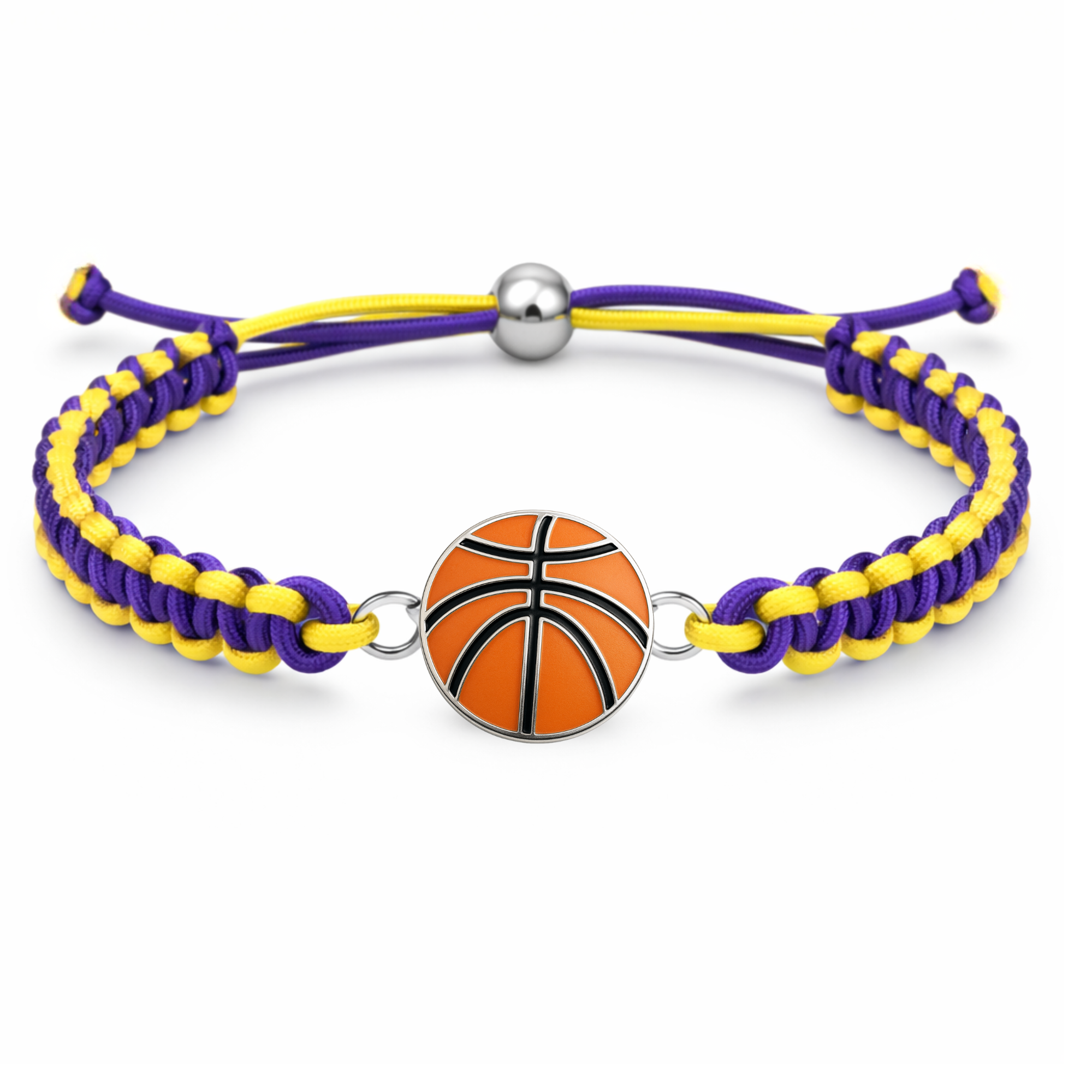 Multi Colored Basketball Rope Bracelet - Pick Color