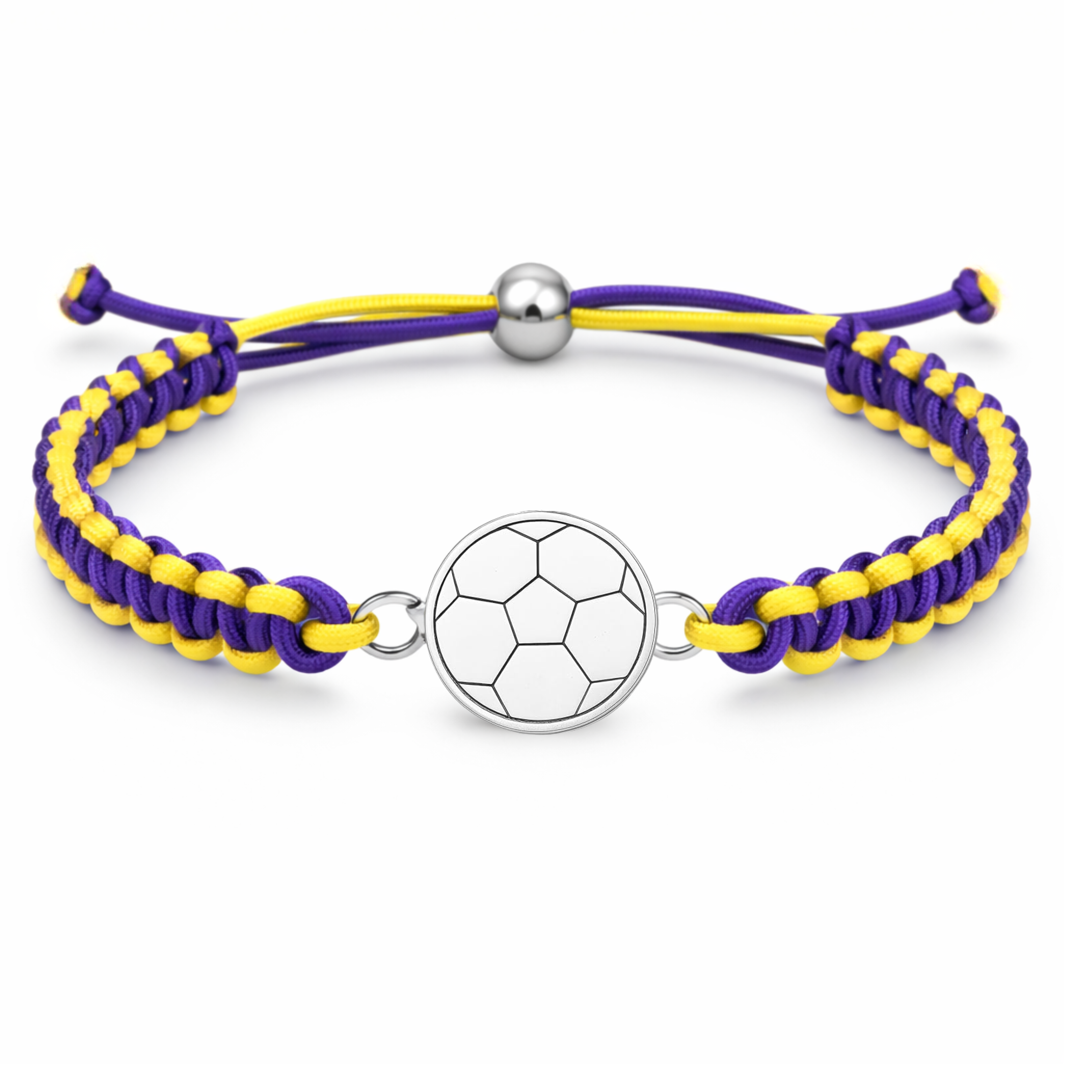 Multi Colored Soccer Bracelet - Pick Colors & Charms