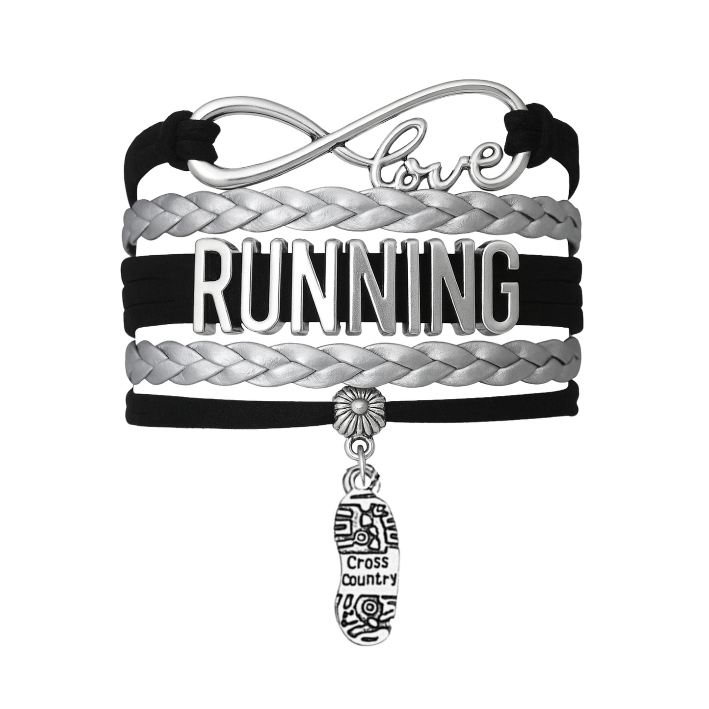 Cross Country Infinity Runner Bracelet