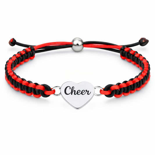 Cheer Multi Colored Rope Bracelet - Pick Colors