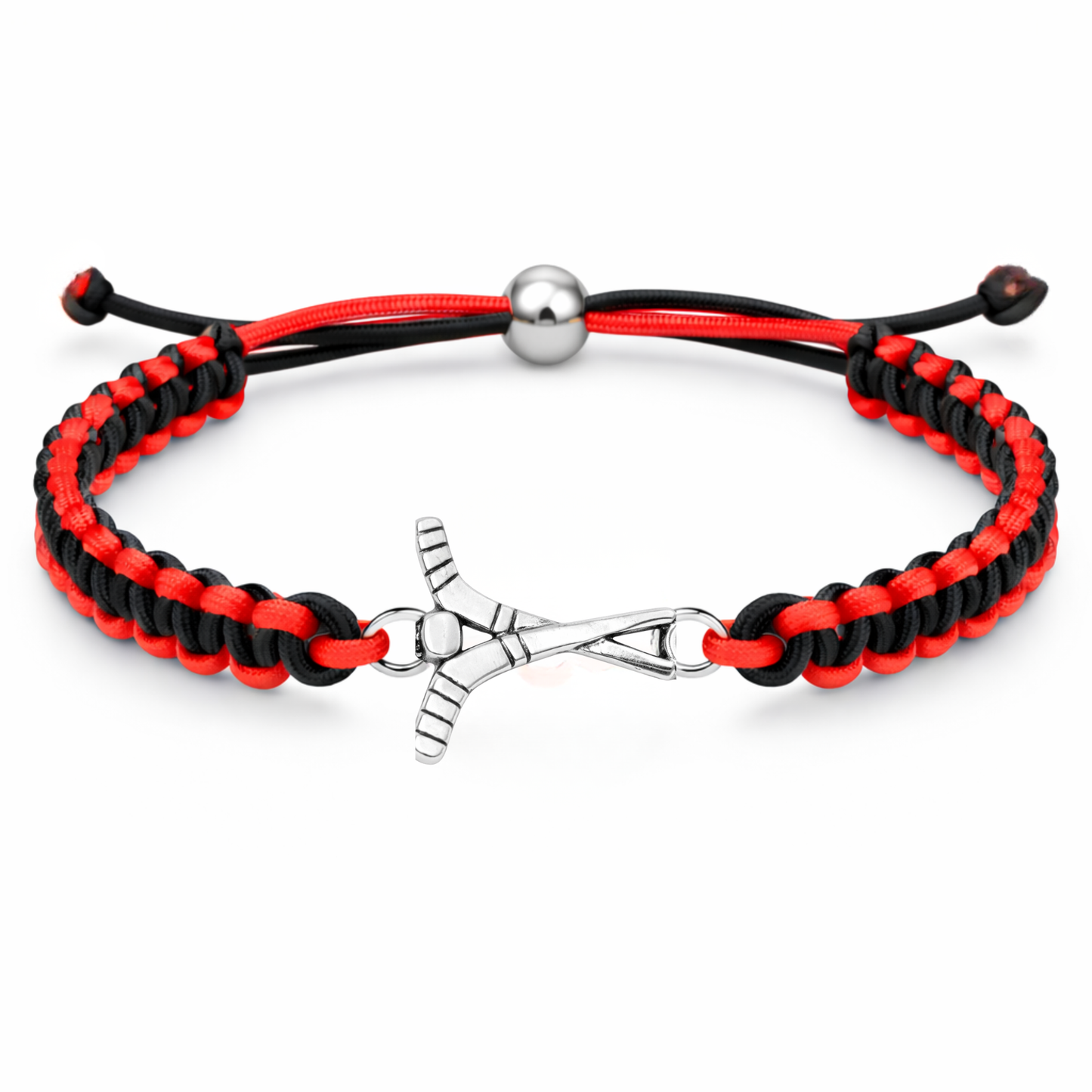 Ice Hockey Multi Colored Rope Bracelet - Pick Colors