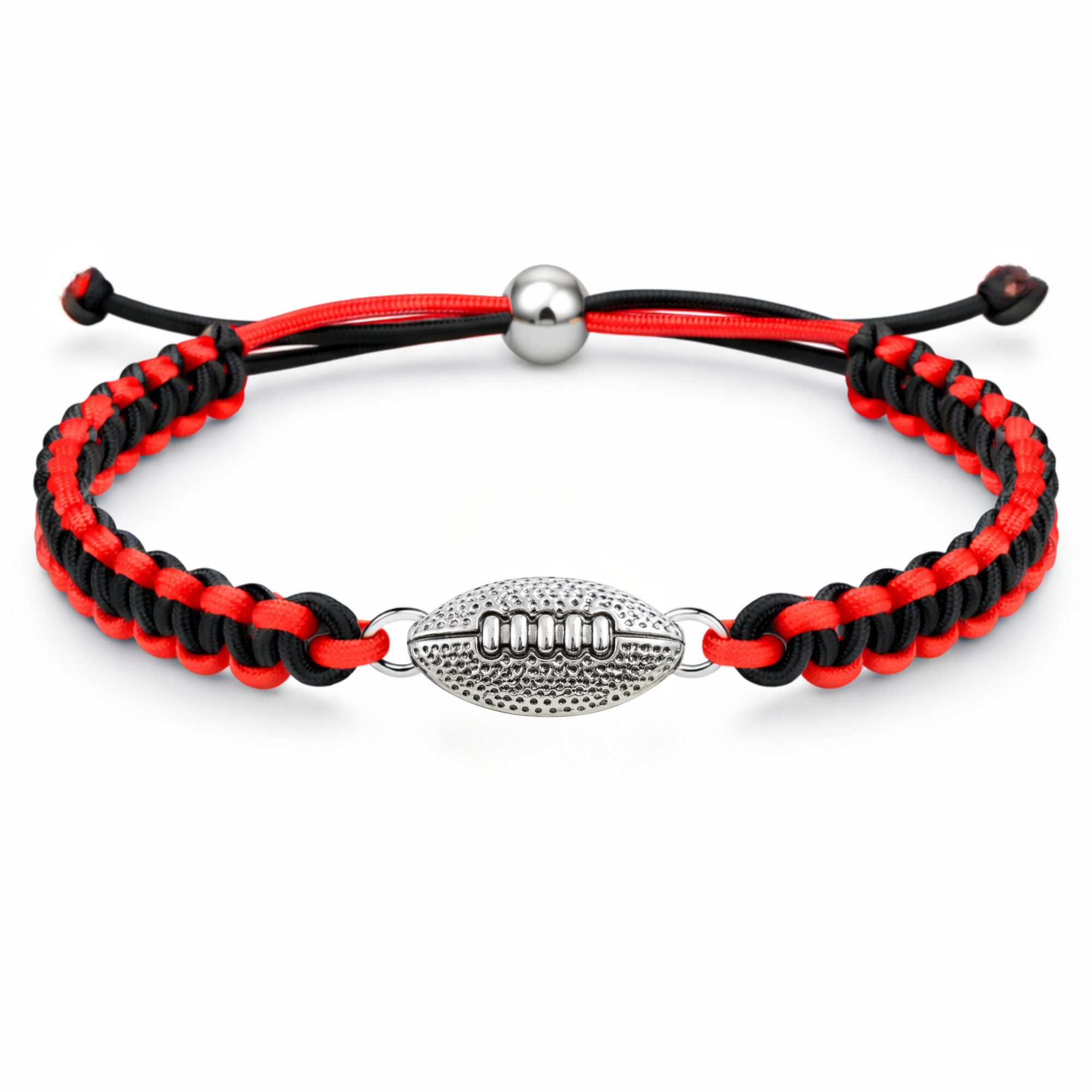 Multi Colored Football Rope Bracelet - Pick Color