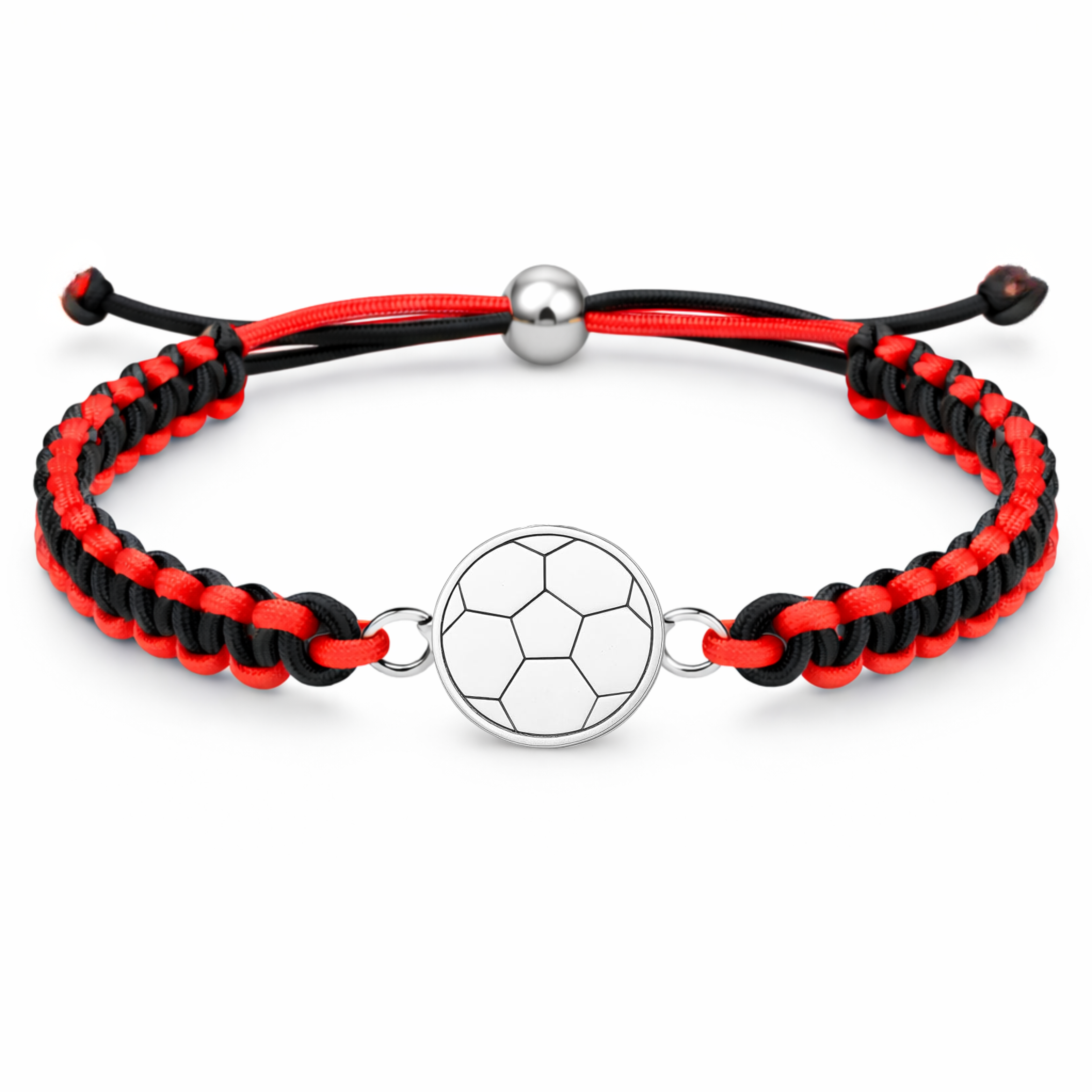 Multi Colored Soccer Bracelet - Pick Colors & Charms