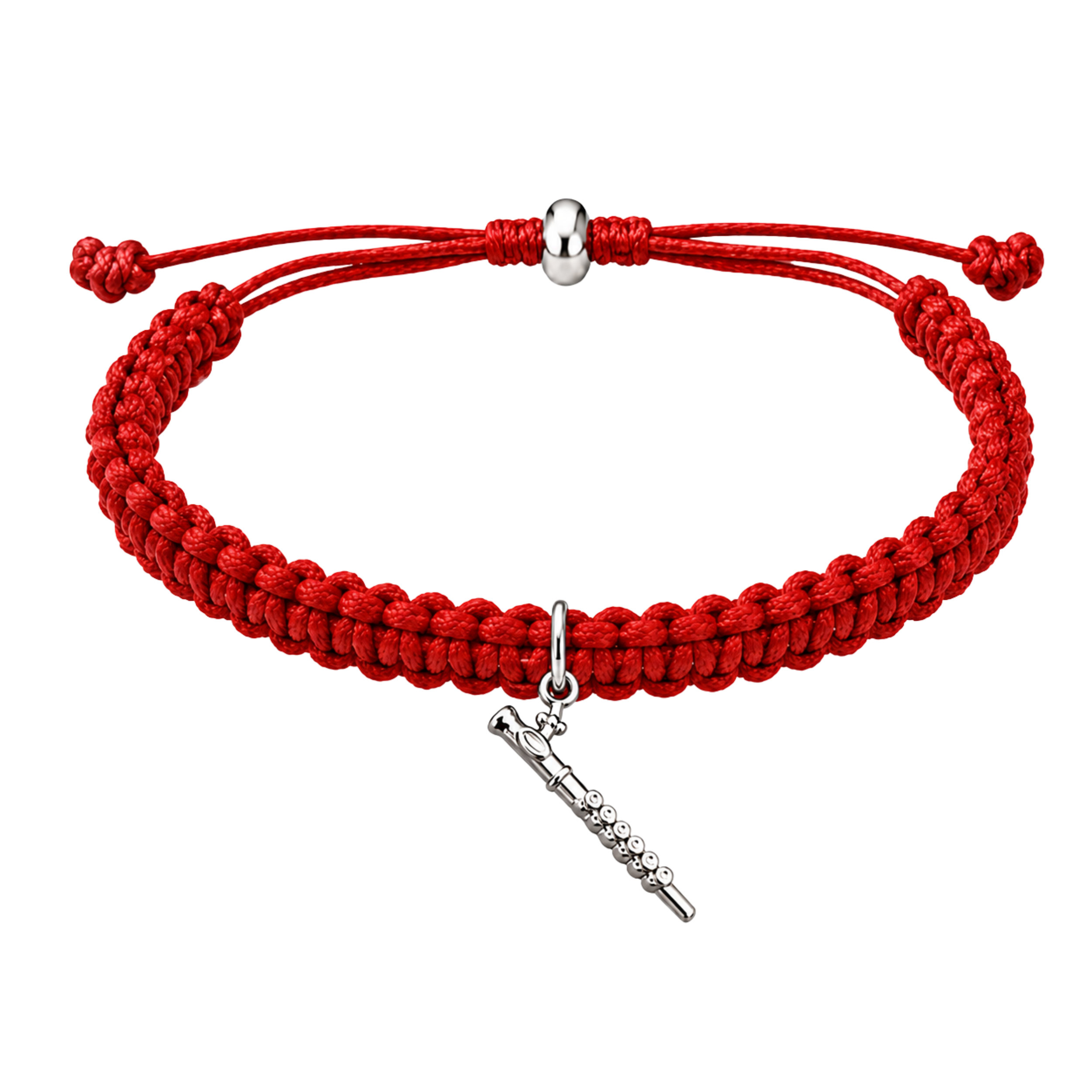 Flute Adjustable Charm Bracelet