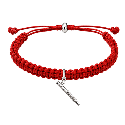 Flute Adjustable Charm Bracelet