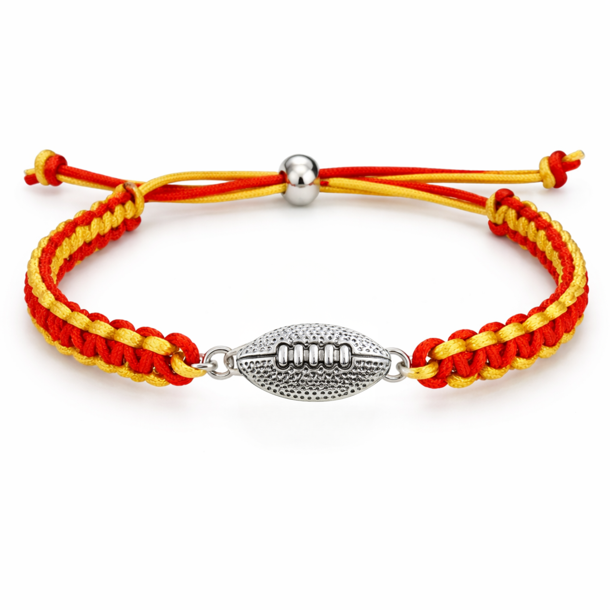 Multi Colored Football Rope Bracelet - Pick Color