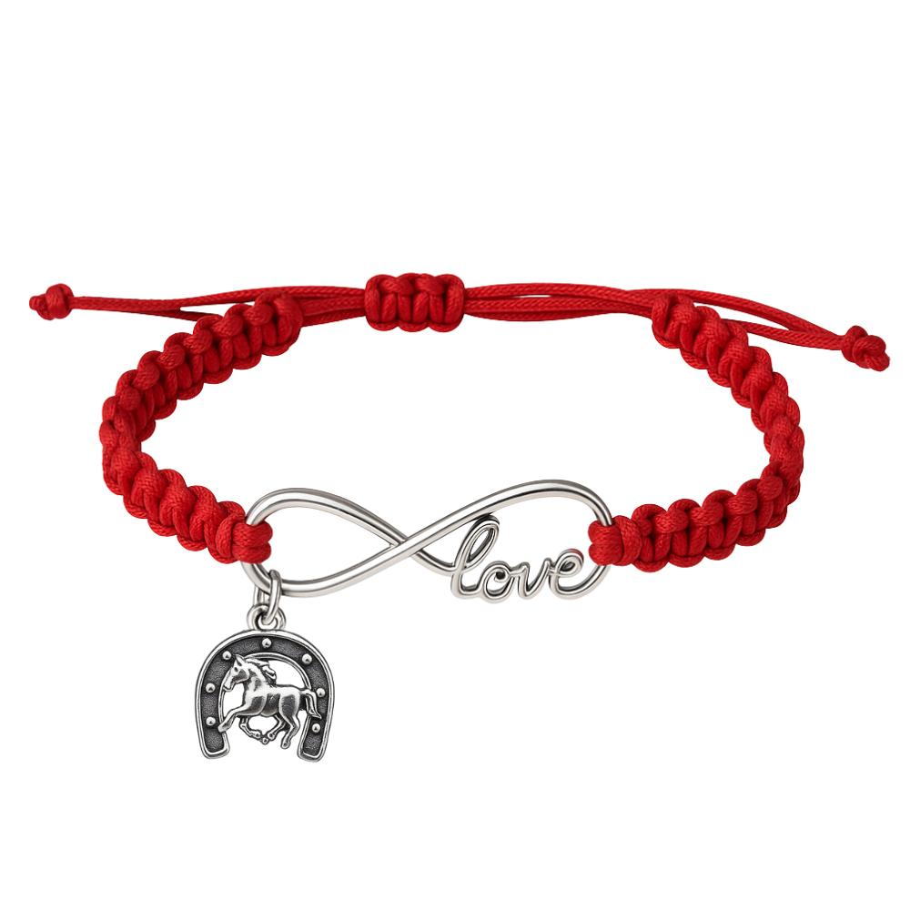 Horse Infinity Rope Bracelet - Pick Charm