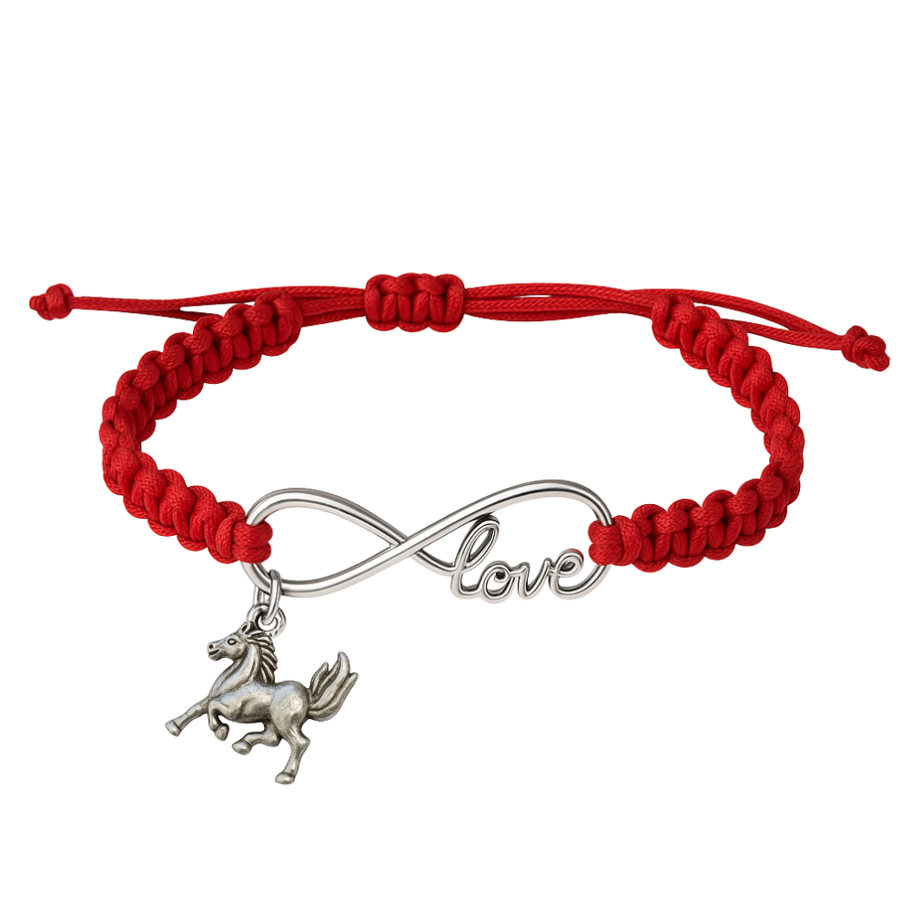 Horse Infinity Rope Bracelet - Pick Charm