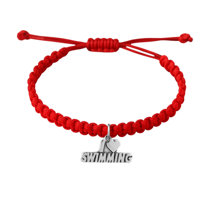Swimming Adjustable Rope Bracelet - Pick Color & Charm