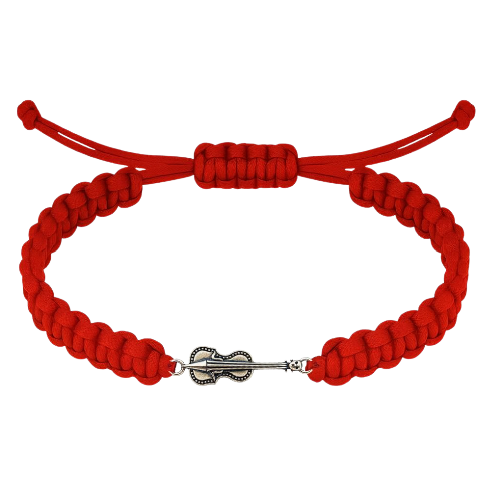 Violin Adjustable Rope Bracelet - Pick Color