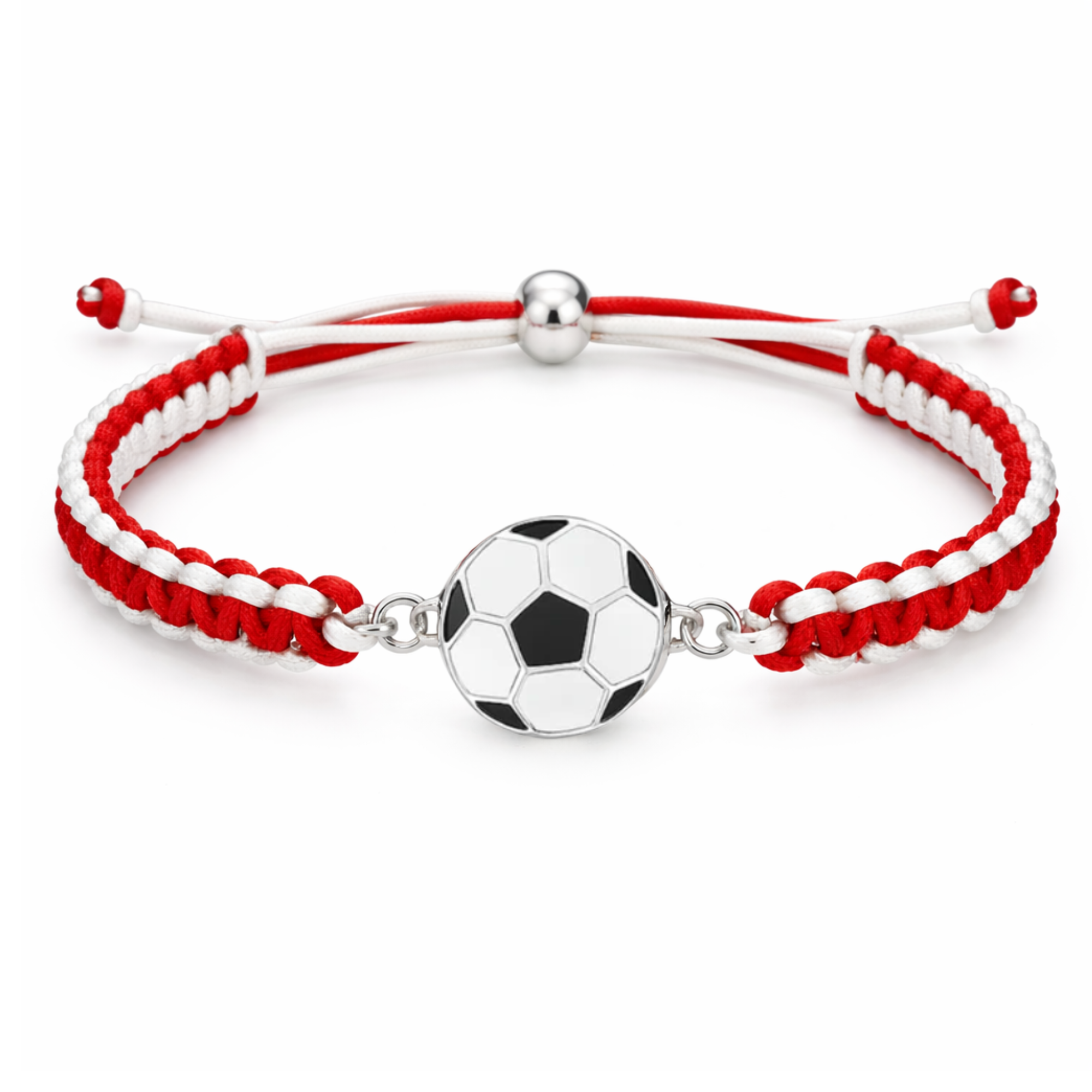 Multi Colored Soccer Bracelet - Pick Colors & Charms