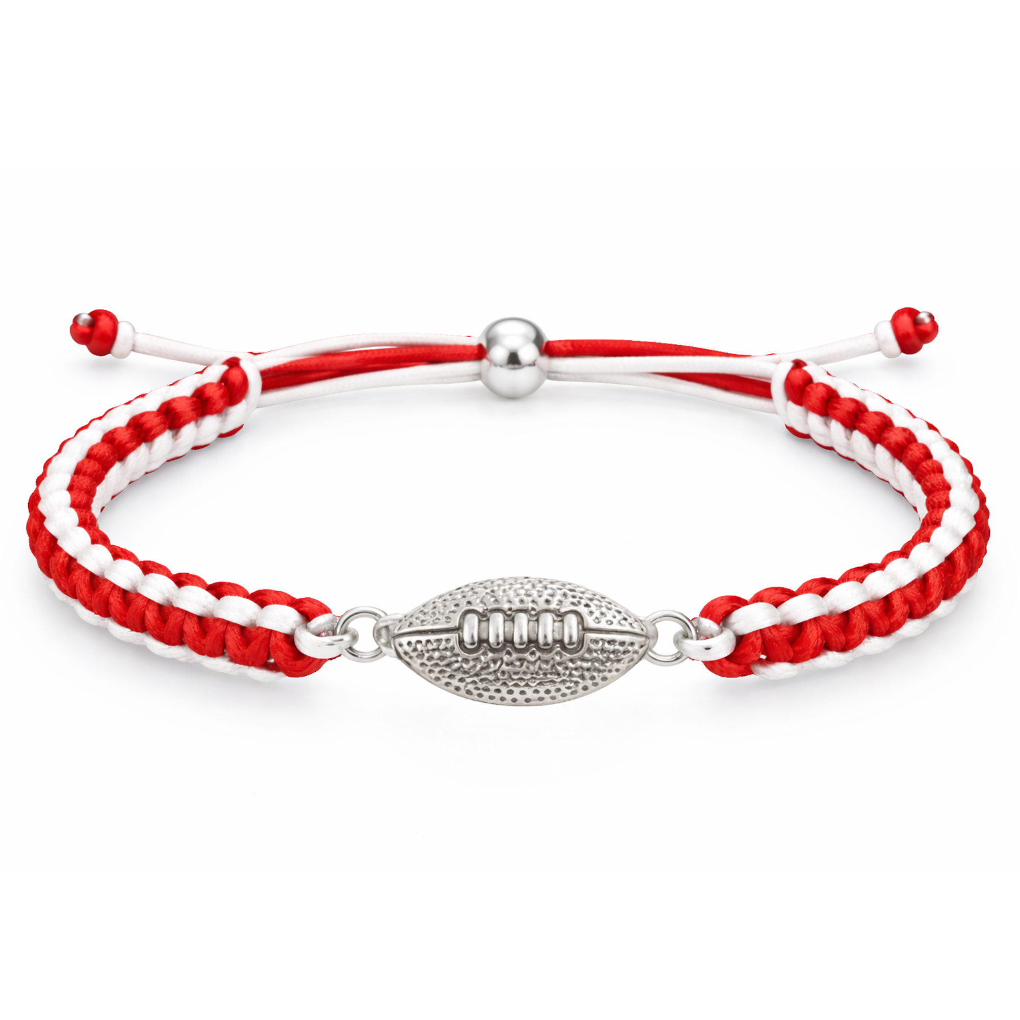 Multi Colored Football Rope Bracelet - Pick Color