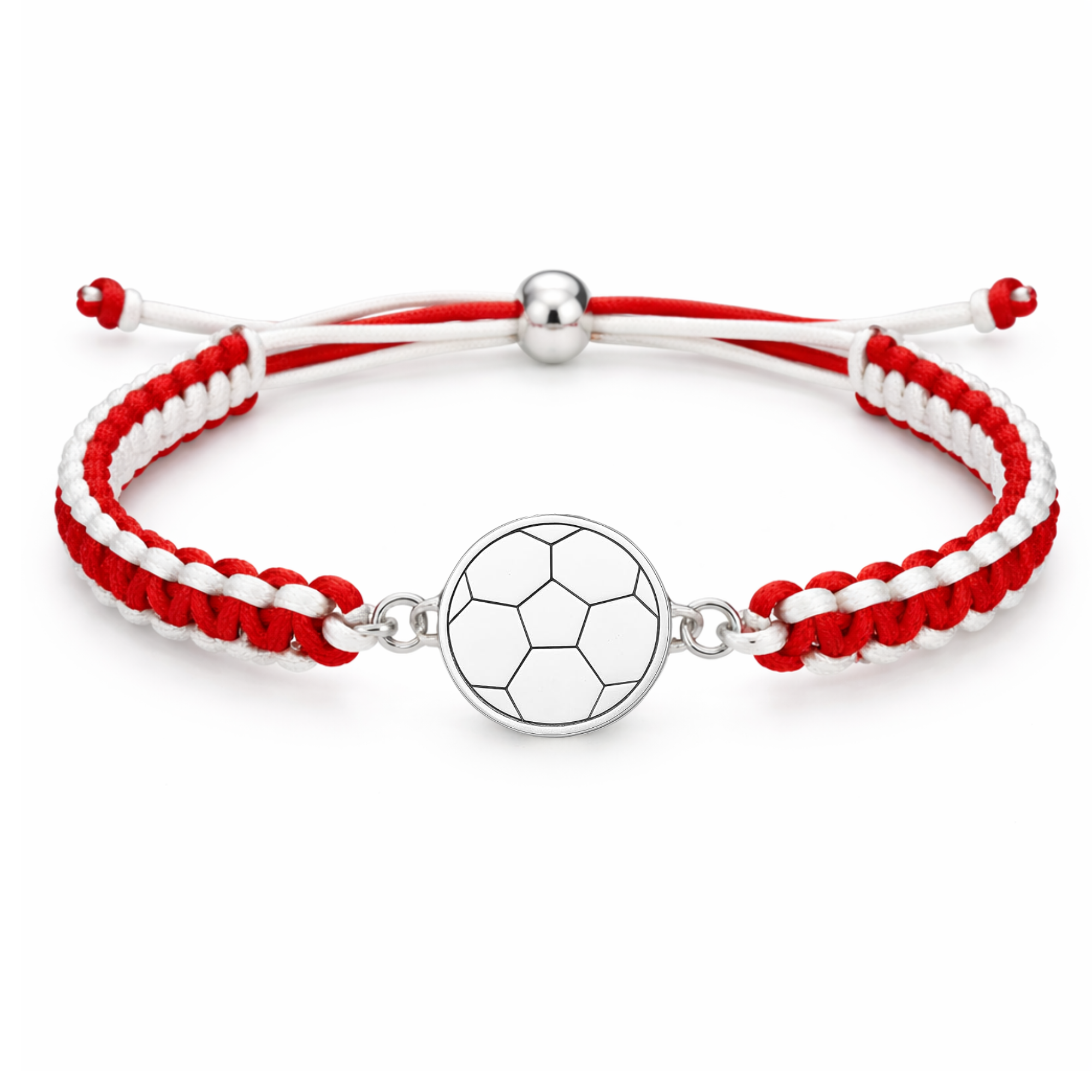 Multi Colored Soccer Bracelet - Pick Colors & Charms
