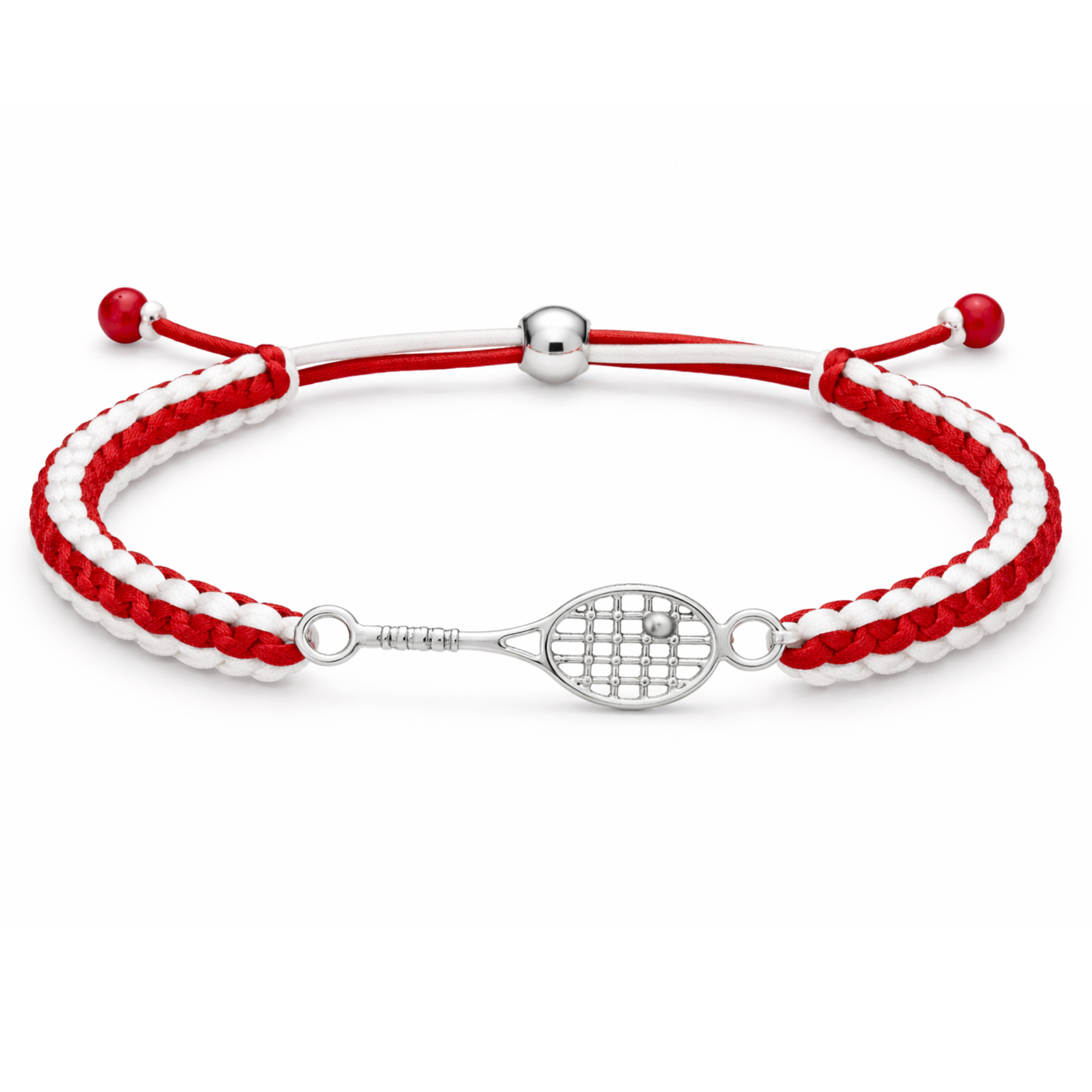 Tennis Racket Multi Colored Rope Bracelet - Pick Colors