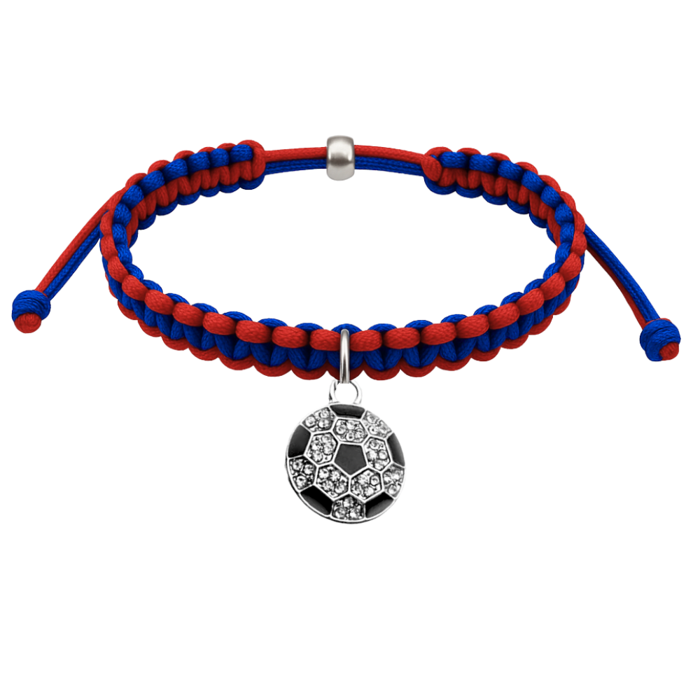 Multi Colored Soccer Hanging Charm Bracelet - Pick Colors & Charms