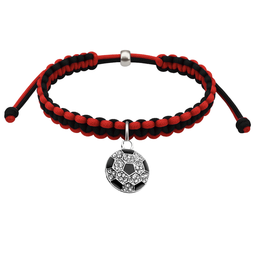 Multi Colored Soccer Hanging Charm Bracelet - Pick Colors & Charms