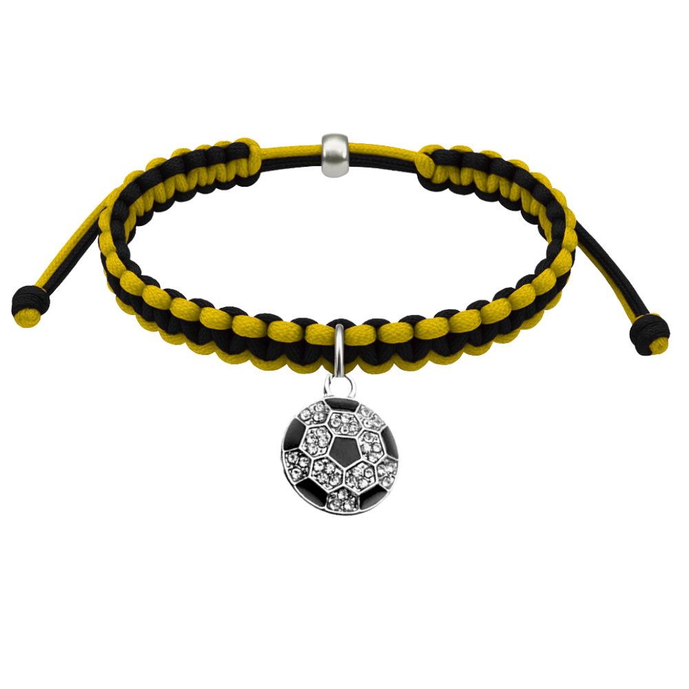 Multi Colored Soccer Hanging Charm Bracelet - Pick Colors & Charms