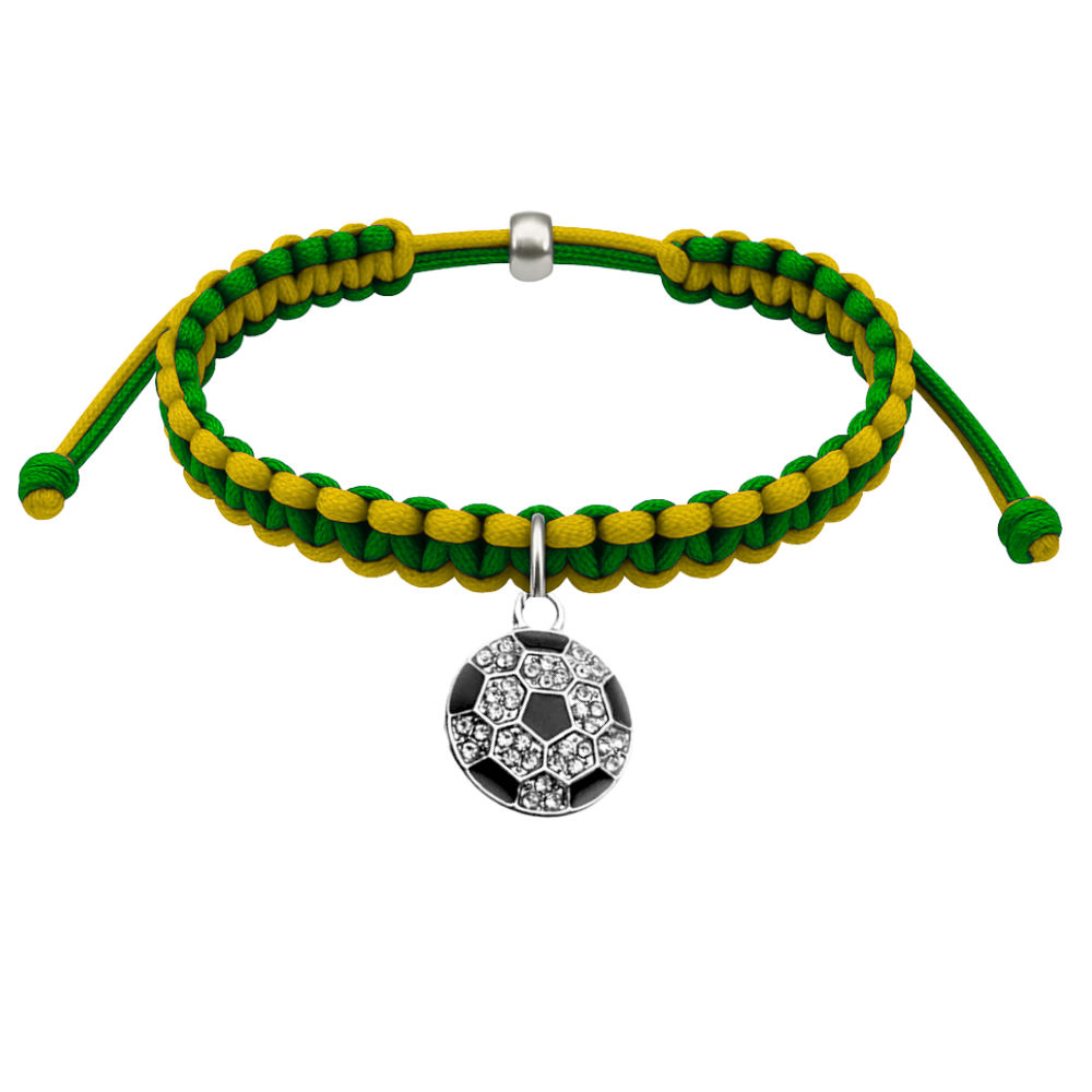 Multi Colored Soccer Hanging Charm Bracelet - Pick Colors & Charms