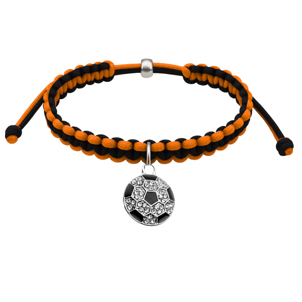 Multi Colored Soccer Hanging Charm Bracelet - Pick Colors & Charms