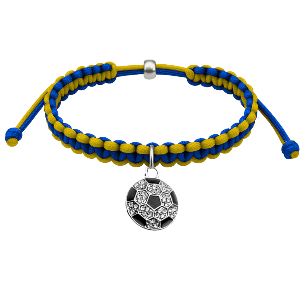 Multi Colored Soccer Hanging Charm Bracelet - Pick Colors & Charms