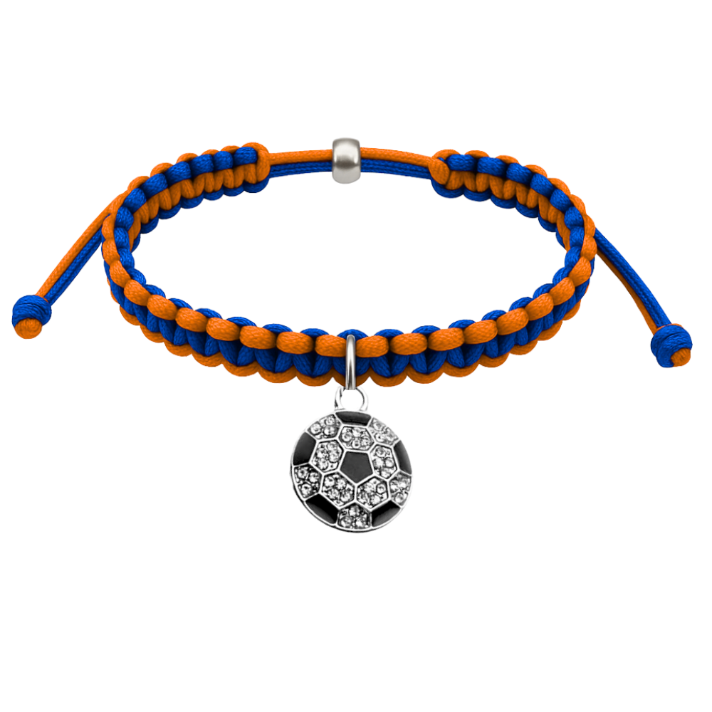 Multi Colored Soccer Hanging Charm Bracelet - Pick Colors & Charms