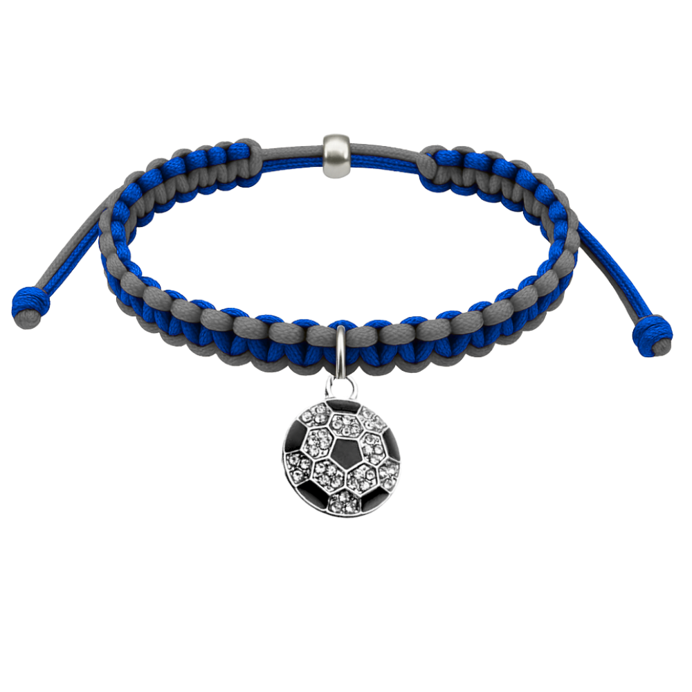 Multi Colored Soccer Hanging Charm Bracelet - Pick Colors & Charms